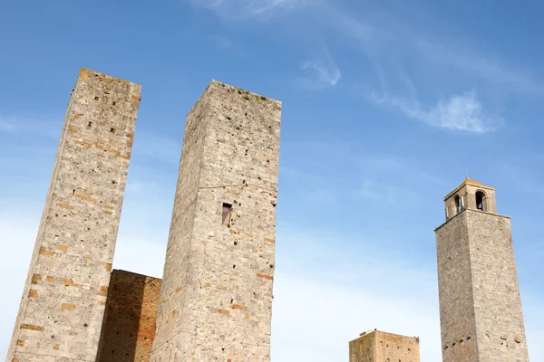 San giminiano wieże w Toskanii, Włochy — Zdjęcie stockowe