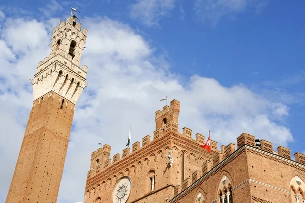 Siena Town Hall (Palazzo Comunale) — Stock Photo, Image