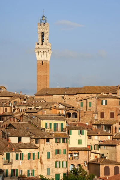 Siena, a naplemente fény — Stock Fotó