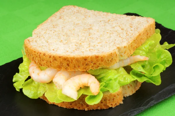 Shrimps-Sandwich — Stockfoto
