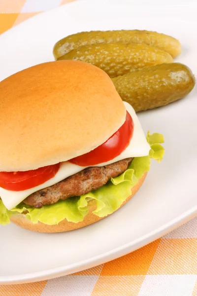Mini hamburger di formaggio — Foto Stock