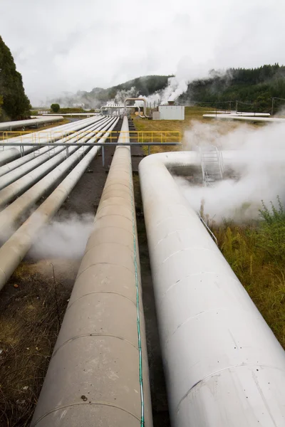 Geothermische krachtcentrale alternatieve energie — Stockfoto