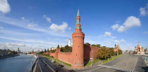 Kremlin, Praça Vermelha, Catedral de São Basílio panorama, Moscou — Fotografia de Stock