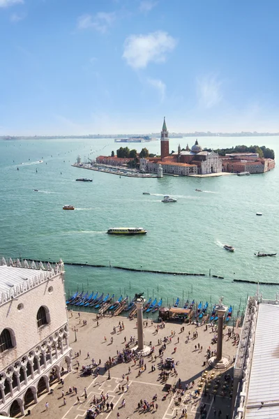 San Marco square, Venice lagoon — Stock Photo, Image