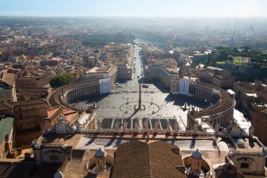 VIEW FROM THE TOP OF ST. PETER'S BASILICA, ROME clipart