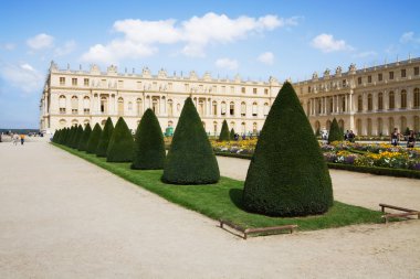 Garden and Palace de Versailles in France clipart