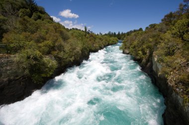 Huka falls, nehir waikato, Yeni Zelanda