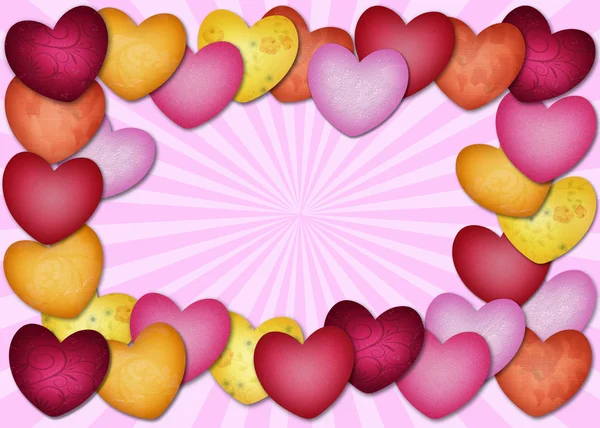 Coração lotes de coração — Fotografia de Stock