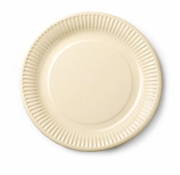 Пустое белое блюдо — стоковое фото