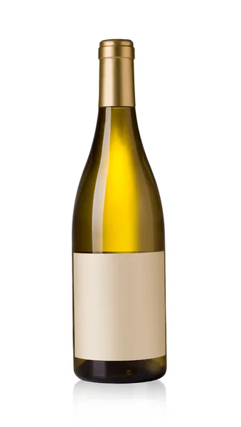 Butelka białego wina — Zdjęcie stockowe