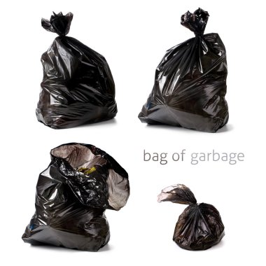 Bag of garbage clipart