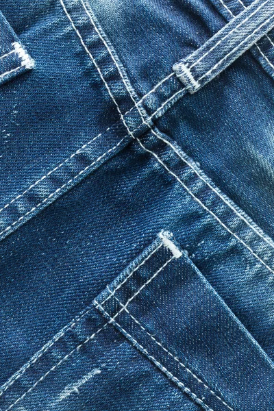 Jeans bleu poche gros plan — Photo