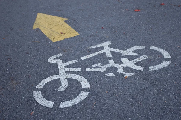 单车交通标志 — 图库照片