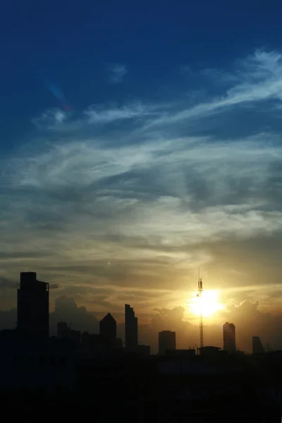 Stock image Sunset over Bangkok City