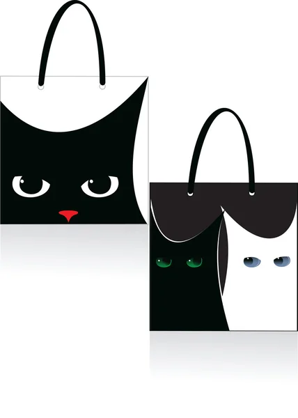 Bag cat — Stock Vector