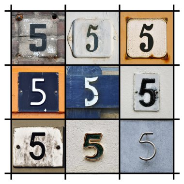 Numbers Five clipart