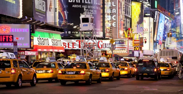 NEW YORK CITY - SEPT 5: Times Square, featured with Broadway The — Stock Photo, Image