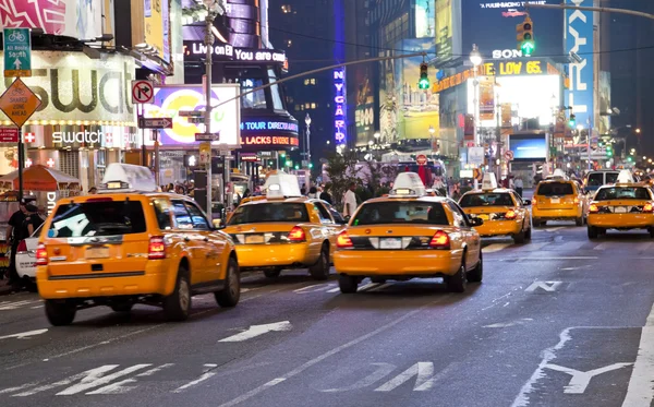 New york city - sept 5: times square skisserat med broadway den — Stockfoto