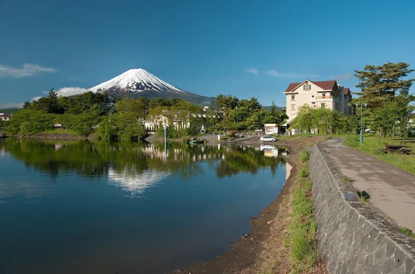 Mount fuji kawaguchiko jezera v Japonsku — Stock fotografie