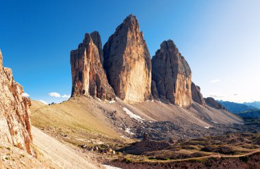 Alpine dolomit - Tre Cime mountain clipart