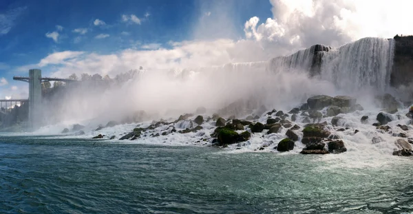Panoramatický výhled na Niagarské vodopády — Stock fotografie