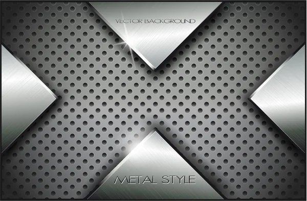 Metal background.Vector illustration 9 — Stock Vector