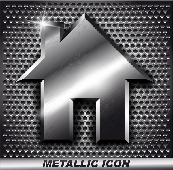 Metalliska icon.vector — Stock vektor