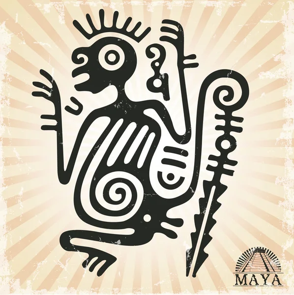 Ornament in style of the Maya — Stock Vector
