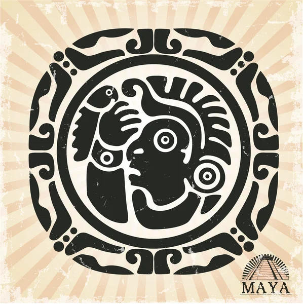 Ornament ve stylu Maya — Stockový vektor