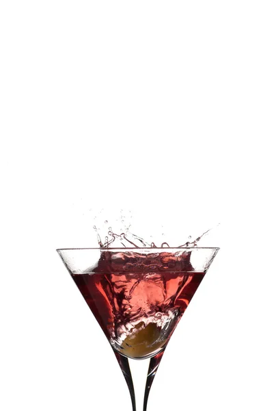 Червоний коктейль крапель — стокове фото