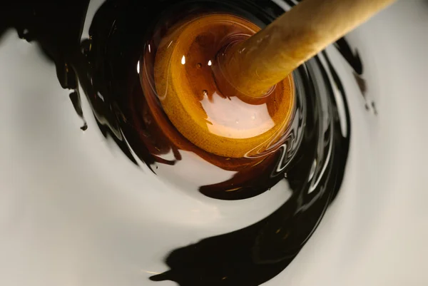 Swirling honey — Stock Photo, Image