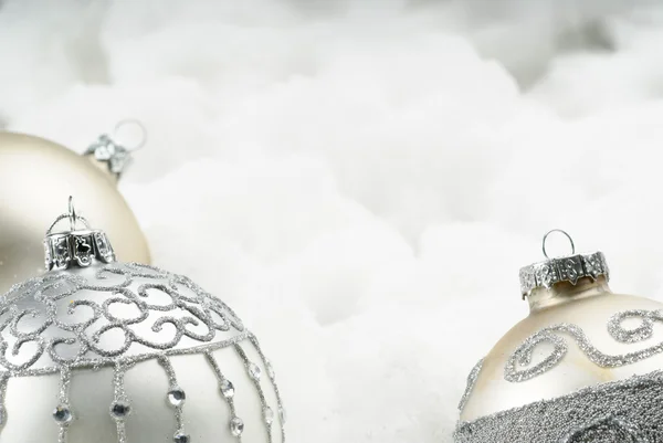 Fragile baubles on cotton — Stock Photo, Image