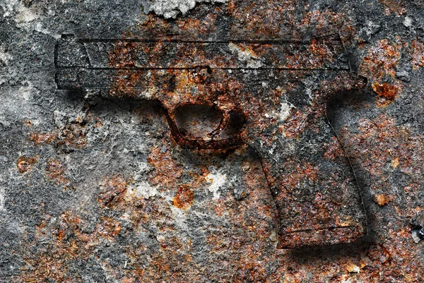Rusty gun — Stock Photo, Image