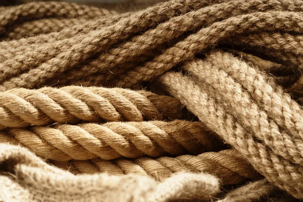 Fecho das cordas de fibra — Fotografia de Stock