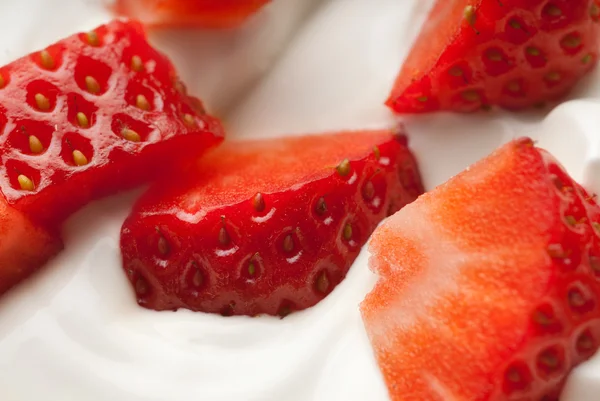 Vanilla strawberry — Stock Photo, Image