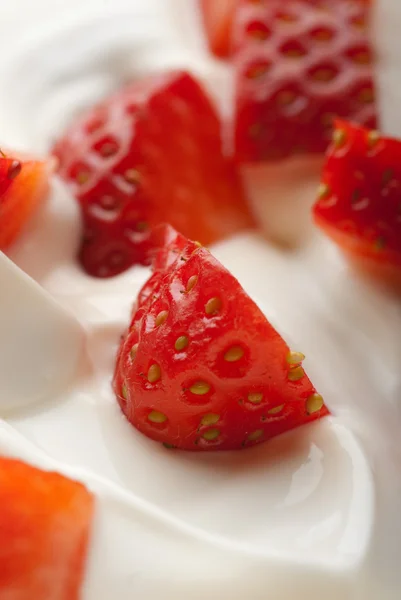 Strawberry chopped — Stock Photo, Image