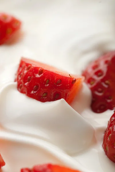 Strawberry pieces — Stock Photo, Image