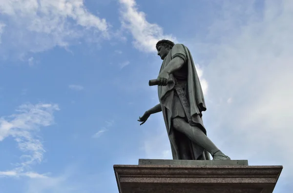 Monumento al Duque Richelieu en Odessa.Primorsky Boulevard.Junio, 2012 . Imágenes de stock libres de derechos