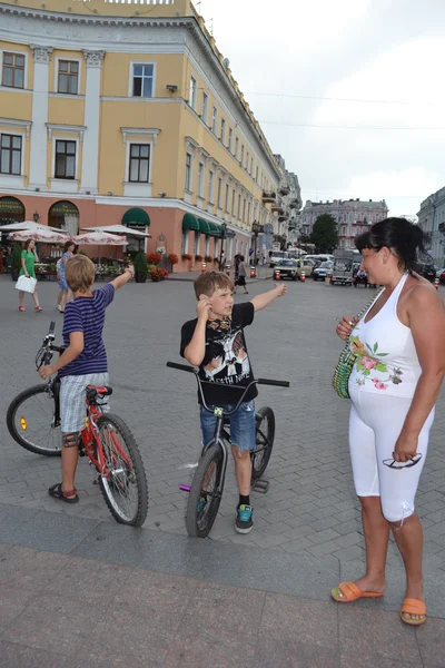 Auf den Straßen von Odessa. — Stockfoto