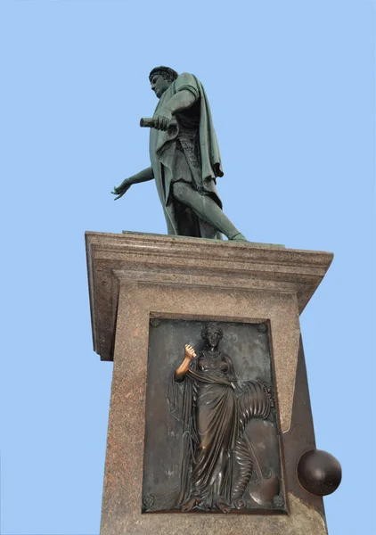Pomnik księcia richelieu w odessa.primorsky boulevard.june, 2012. — Zdjęcie stockowe