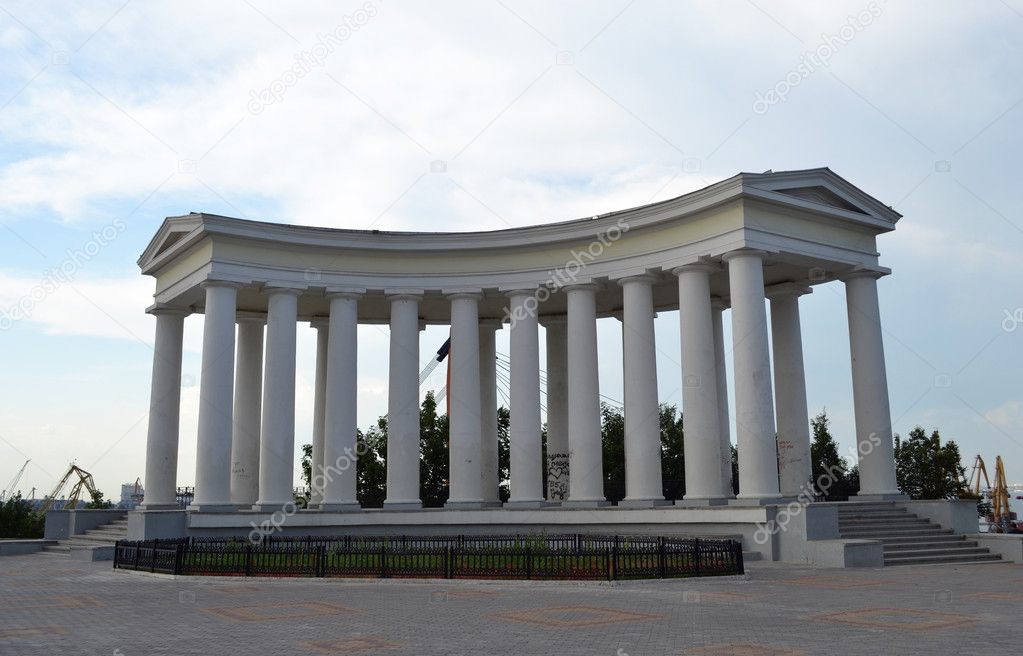 Colonnade on the embankment of Odessa.