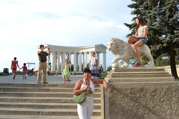 Колоннада на набережной Одессы . — стоковое фото