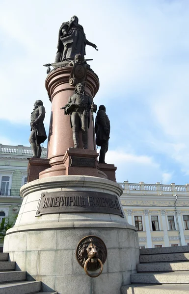Památník ruská carevna Kateřina ii v odesse.2012 roce. Ukrajina. — Stock fotografie