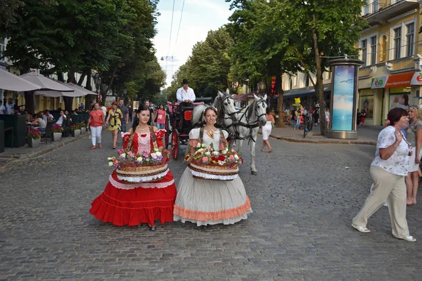 Auf deribasowski in odessa. Ukrainisch. Sommer 2012 — Stockfoto