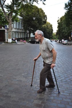 On Deribasovskaya Street in Odessa clipart