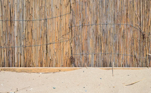 Стеновая конструкция из трости — стоковое фото