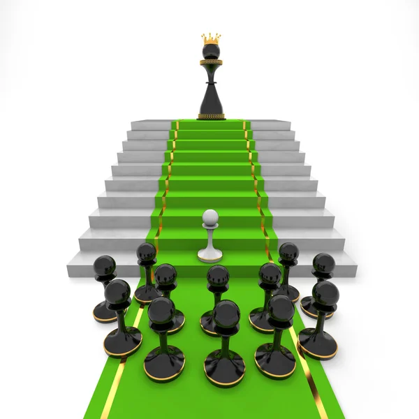 Pawn to queen — Stock Photo, Image