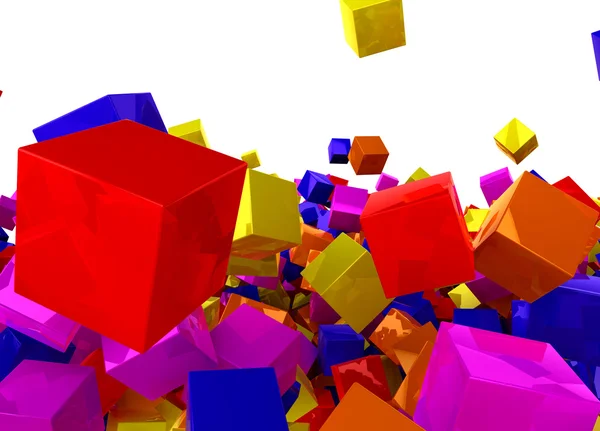Abstracte kubus achtergrond — Stockfoto