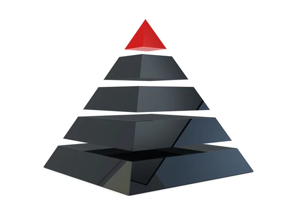 Bir piramidin çizimi — Stok fotoğraf