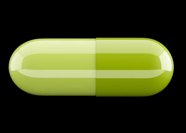 Groene capsule — Stockfoto